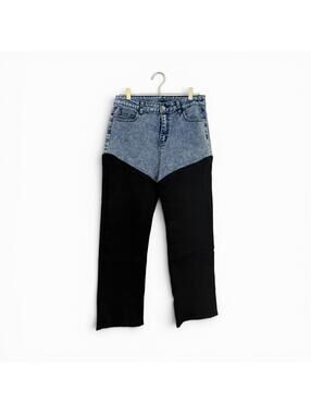 TYG Colorblock Wide-Leg Jeans – NWT